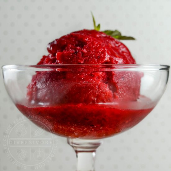 Raspberry Mint Sorbet