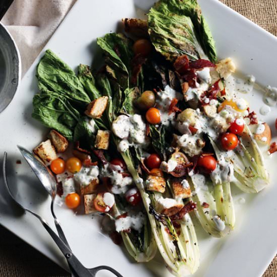 Grilled Bok Choy Wedge Salad