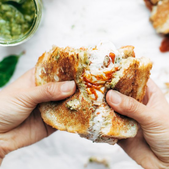 Loaded Caprese Grilled Cheese