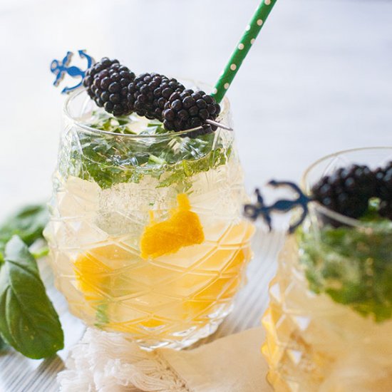 Mango Basil Bourbon Smash