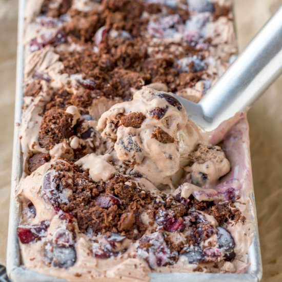 No Churn Black Forest Ice Cream