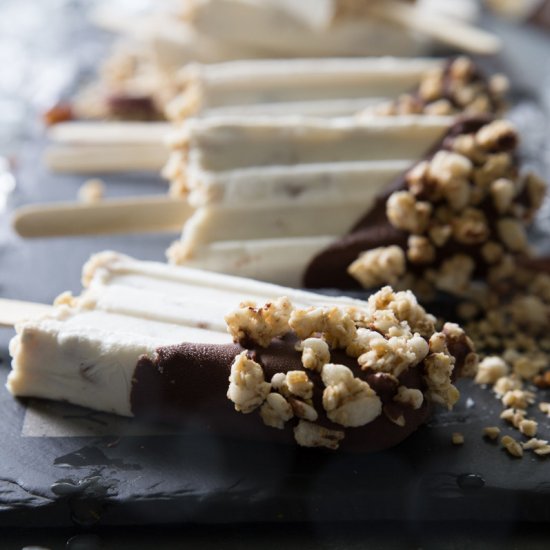 Maple Pecan Greek Yogurt Pops