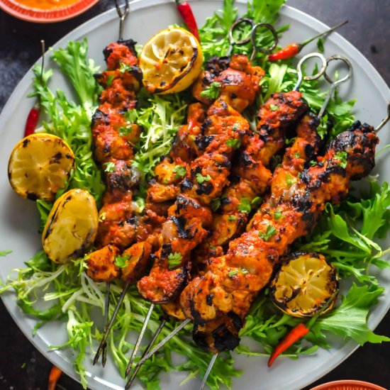 Piri Piri Chicken & Potato Skewers