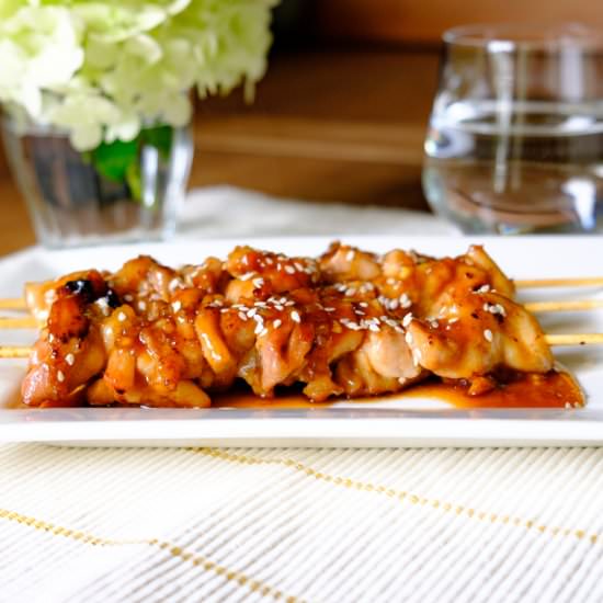 chicken teriyaki skewers