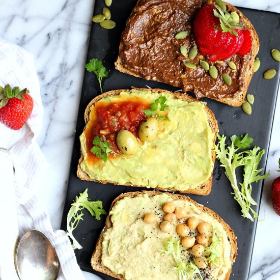 Avocado Toast 3-Ways