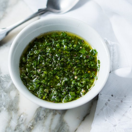 Traditional Argentinian Chimichurri