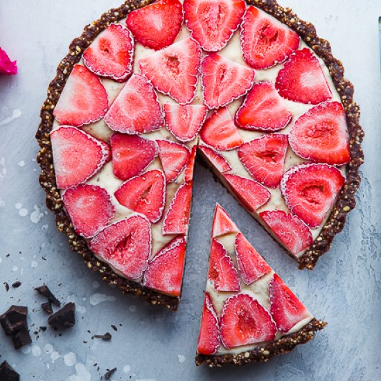 Neapolitan No Bake Chocolate Tart