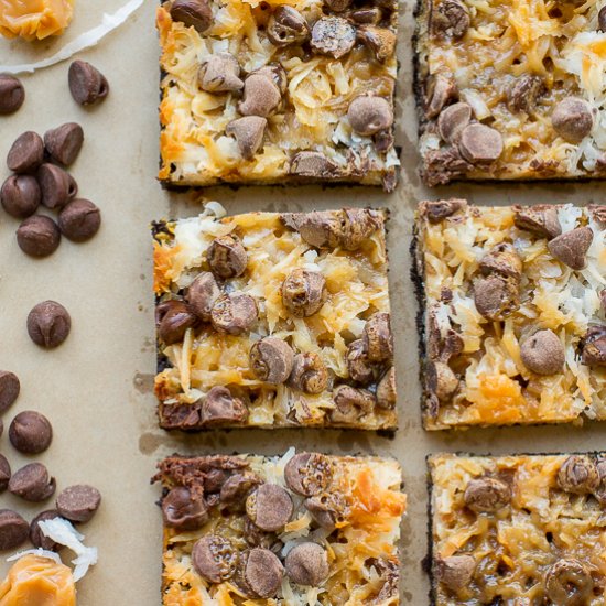 shortcut samoa cookie bars