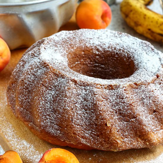 apricot banana bundt cake