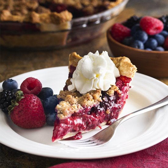 Midsummer Mixed Berry Pie