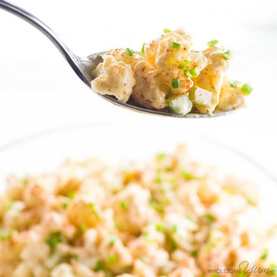 Cauliflower Potato Salad (Low Carb)