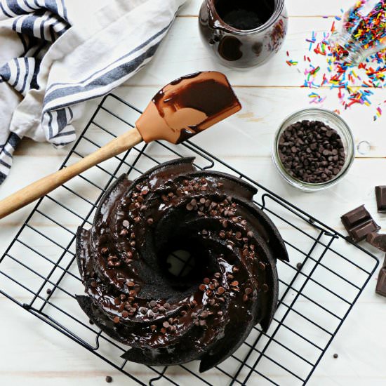 Dark Chocolate Bundt Cake