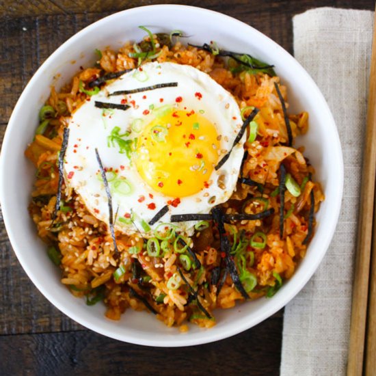 Kimchi Fried Rice (Bokkeumbap)