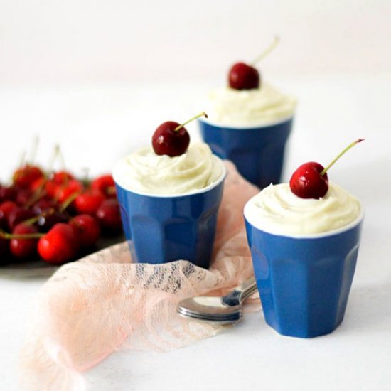 Eggless White Chocolate Mousse