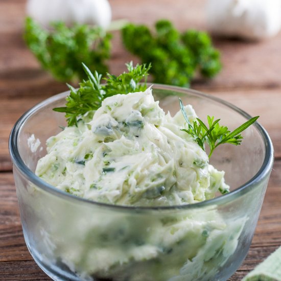 Garlic Scape Herb Compound Butter