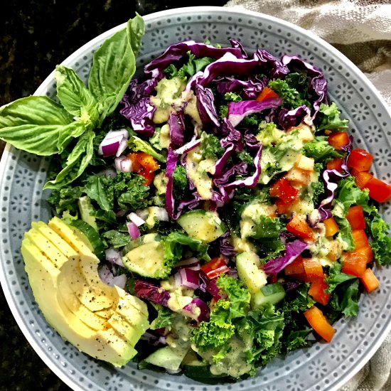 Kale and Summer Vegetable Salad