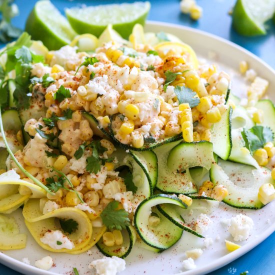 Mexican Street Corn Zucchini Pasta