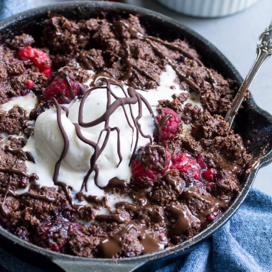 Raspberry Chocolate Crumble