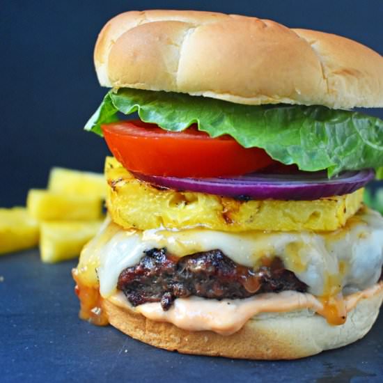 Sweet and Spicy Hawaiian Burger