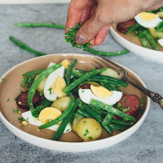 Potato, Green Bean, & Sausage Salad