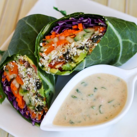 Japanese-style Collard Wrap