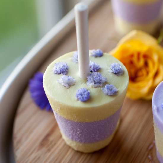 Lemon Lavender Coconut Cream Pops