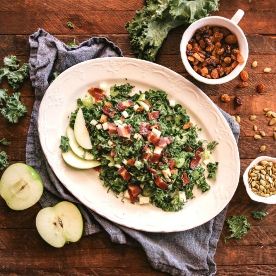 Kale Salad with Parmesan Dressing