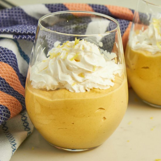 Persimmon Cashew Lemon Pudding