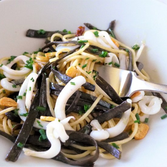 Seaweed and Squid “Noodles”