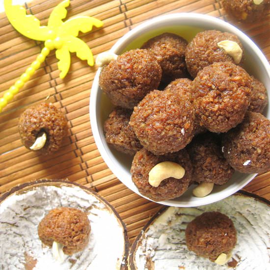 coconut jaggery laddus