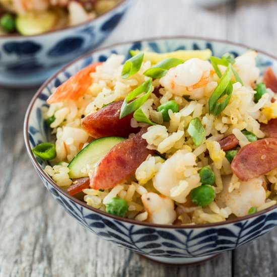 Shrimp & Chinese Sausage Fried Rice