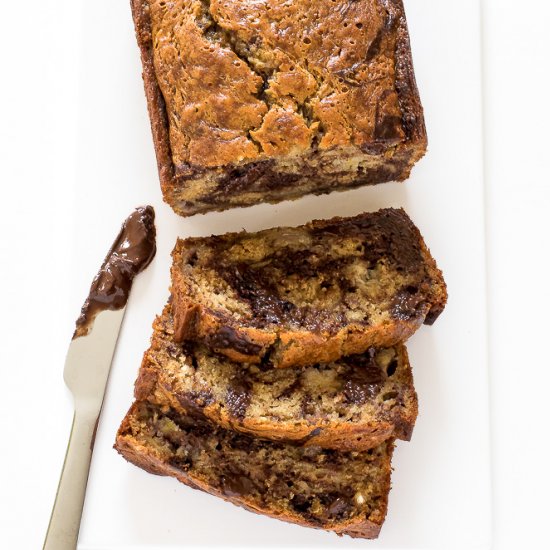 Marbled Chocolate Banana Bread