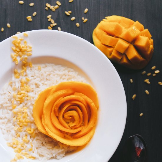 Thai Coconut Sticky Rice with Mango