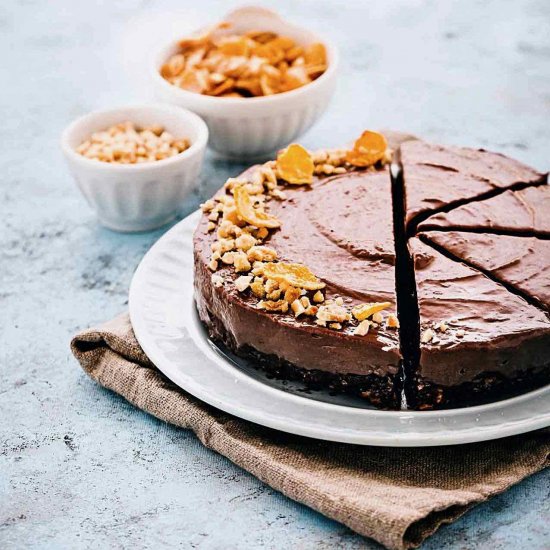 No-bake chocolate hazelnut cheesecake