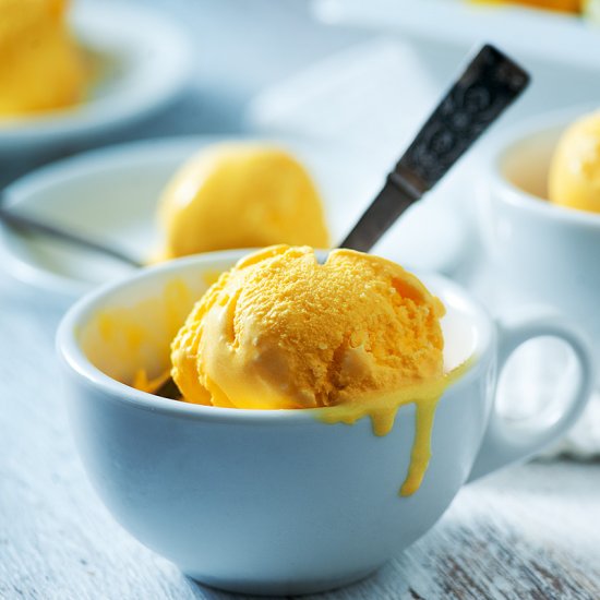 Mango & Honey Ice Cream