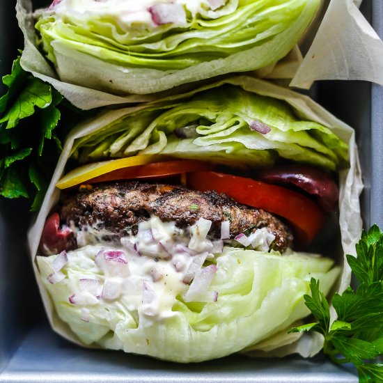 Whole30 Greek Burgers