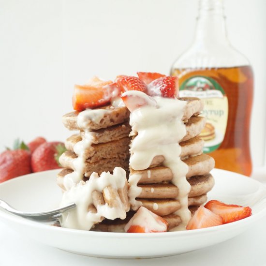 Strawberry Cream Cheese Pancake (V)