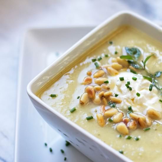 Green Chile Onion Soup