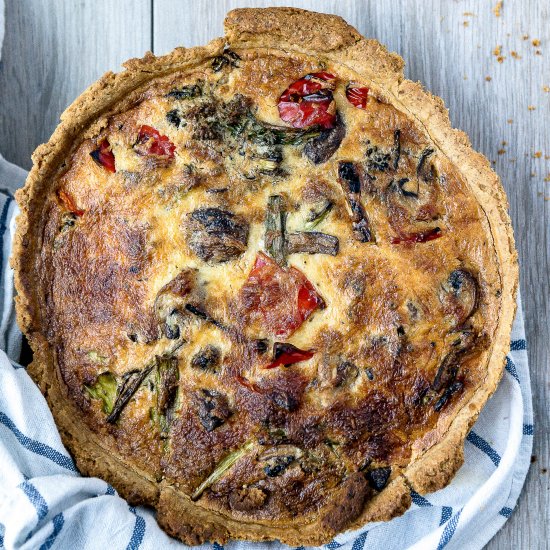 Roasted Vegetable Quiche