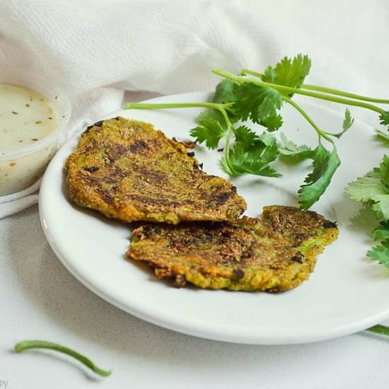 Vegan Pumpkin Blossom Fritters