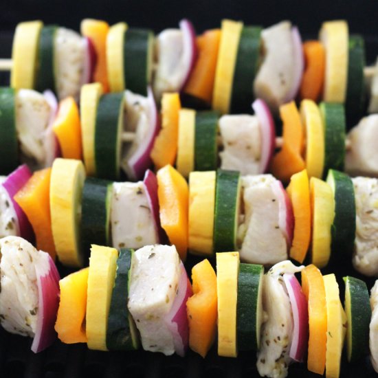 Lemon Garlic Chicken Kebabs