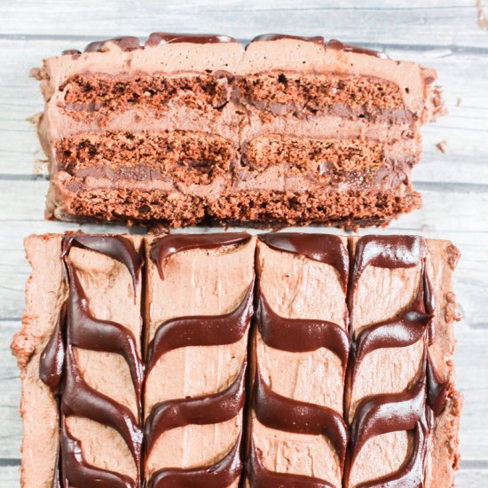 Chocolate Cheesecake Ice Box Cake