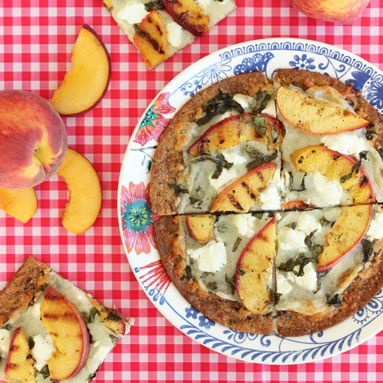 Sweet Summertime Peach Flatbread