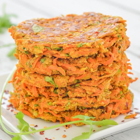 Curried Carrot Fritters