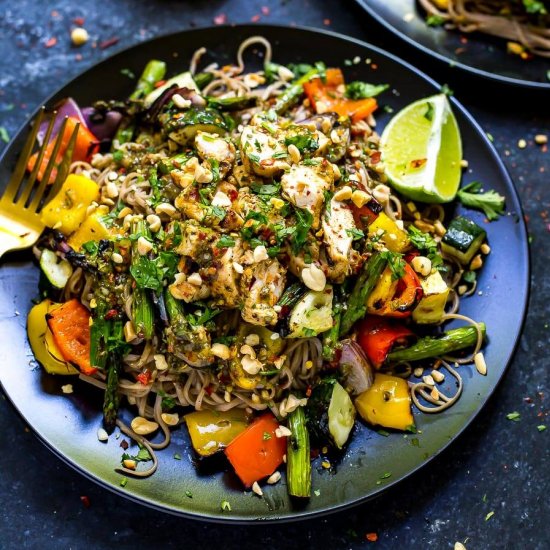 Cilantro Lime Soba Noodle Bowls