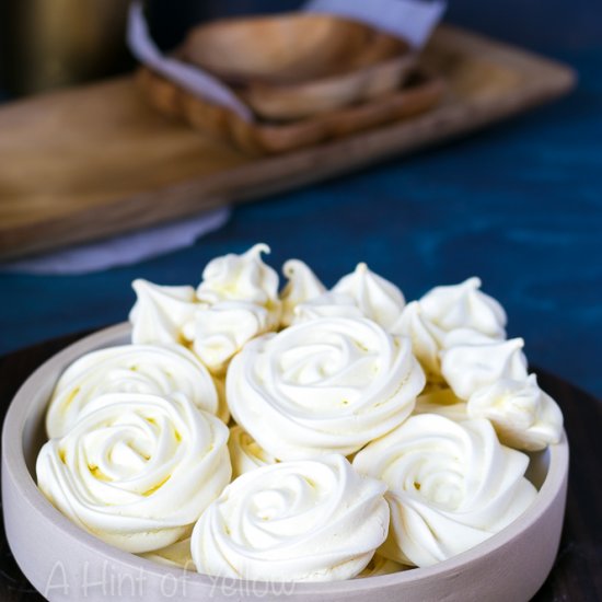 Meringue Rose Cookies