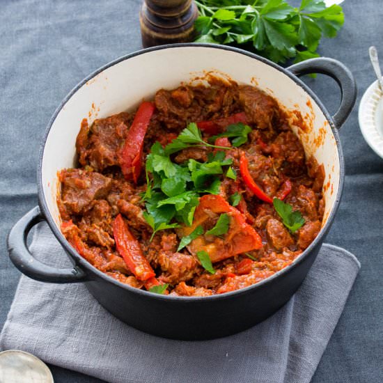 Low FODMAP Beef Goulash