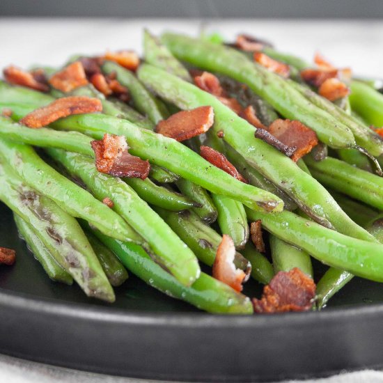 Bacon Blistered Green Beans