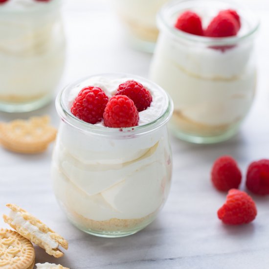 GF No-Bake Mini Cheesecakes