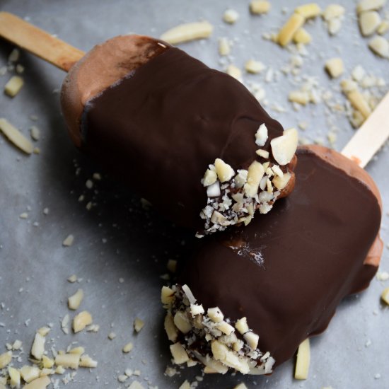 Dark ChocolateAlmond Icecream Bar